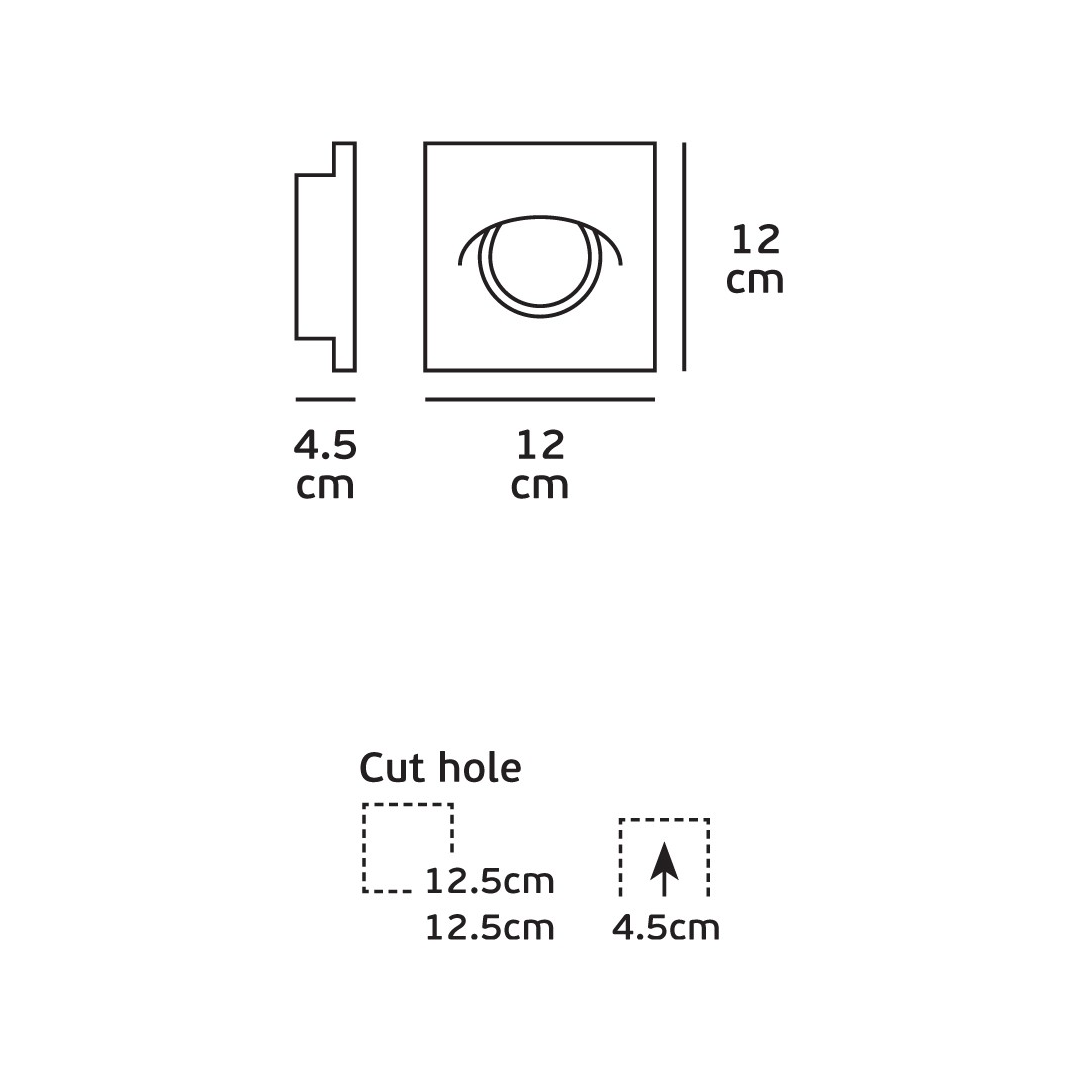 Spot încastrat GIPS — imagine 4